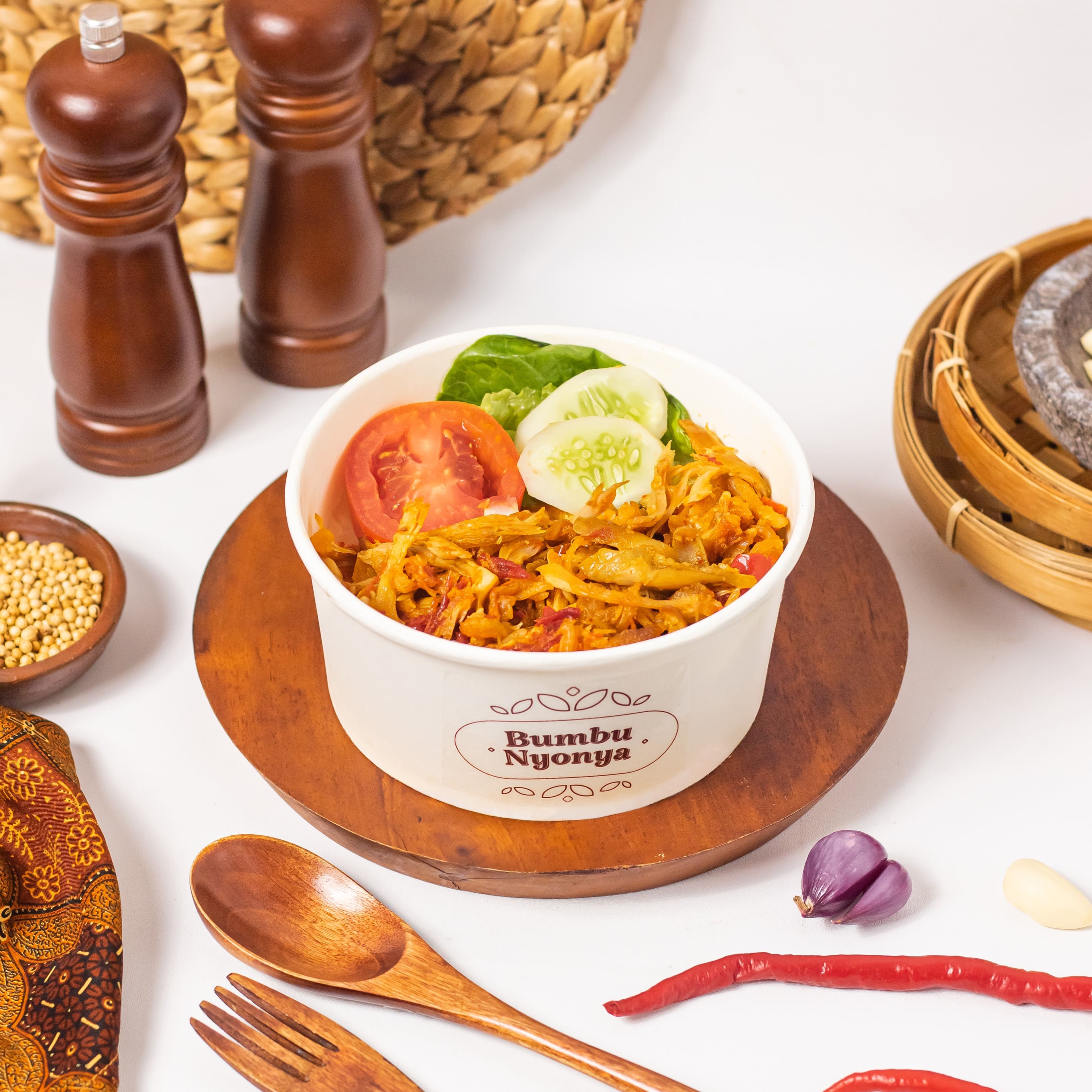 Nasi Ayam Suwir Pedas